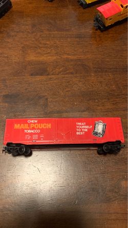 Ho scale train chew mail pouch t0bacc 0.
