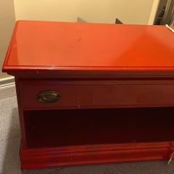 TV Red Cabinet