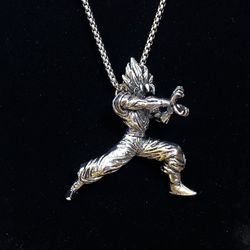 Dragon Ball Z Goku Super Saiyan Pendant And Necklace
