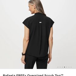 Figs Large Scrub Top 