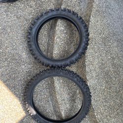 Unused 450 Dirtbike Tires Front And Rear 110/100 18 & 80/100 21