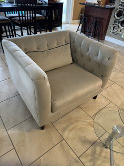 Accent Chair Single Sofa Chair Armchair Lounge Chairs for Living Room Beige