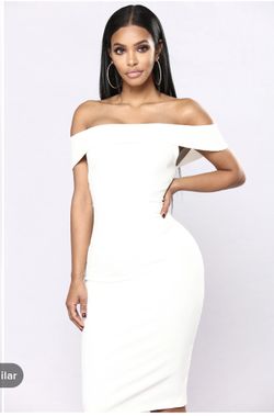 White Midi Dress ( New)
