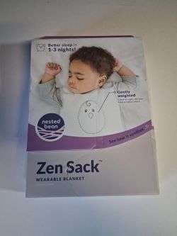 Zen Sack Wearable Blanket Medium % Cotton Blue New
