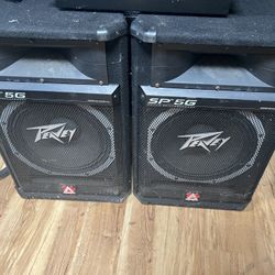 PEAVEY SP5G Speakers With Stands