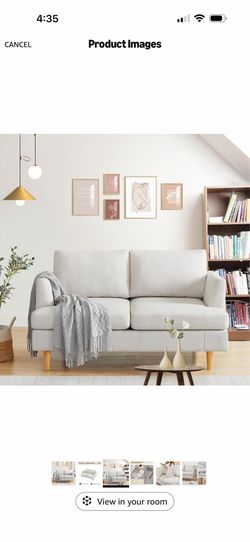 beige love seat