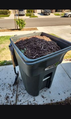 64 gallons trash container