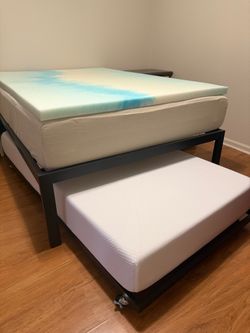 Full over twin trundle bed