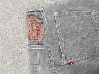 Distressed Levi’s 501’s