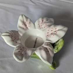 Tea Light Candle Holder Lily Flower 