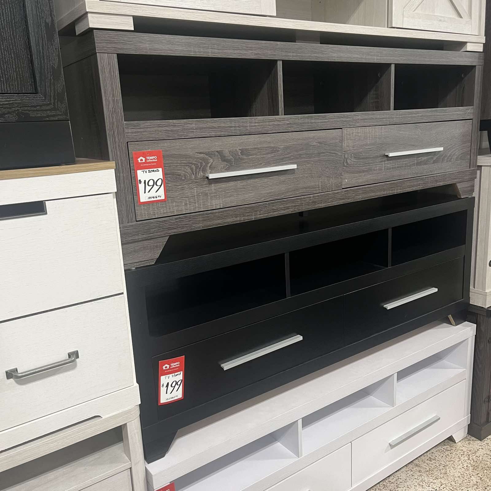 Large TV Stand, Gray or White or Black Colors