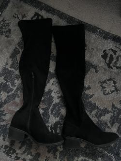Black Long Boots With Heels