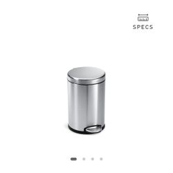 Simple Human Bathroom Trash Can