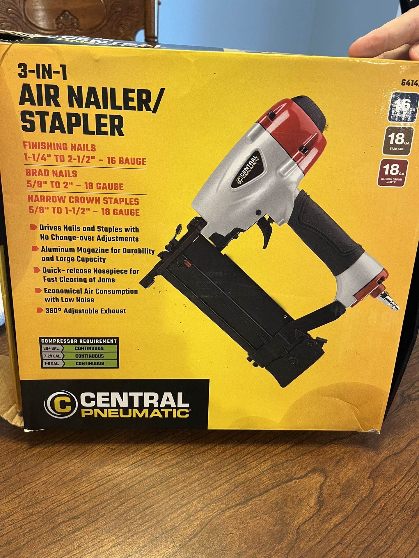 General Pneumatic 3-in-1 Nailer & Stapler