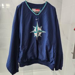 Vintage 90's Men's Nike Mariners MLB Pull-over 