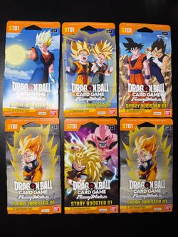 Dragon Ball Super Card Game Fusion World ST01 Booster Packs x6