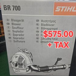 STIHL BR700 BACKPACK LEAF BLOWER 