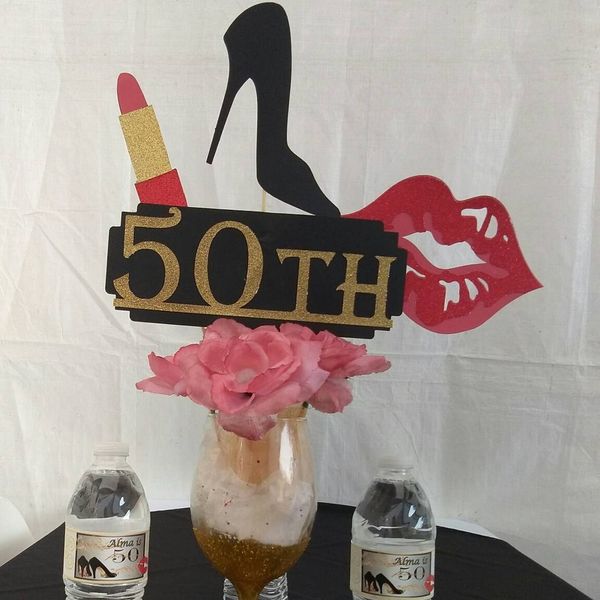 50 and Fabulous Party Decorations Personalized for Sale in Los Angeles