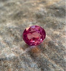 AIGS Certified 1.26 Carats Natural Heated Pink Sapphire