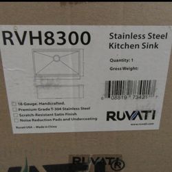 Ruvati RVH8300 Stainless Steel Kitchen Sink