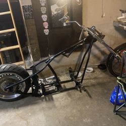 Rolling Softail Chopper Frame Motorcycle