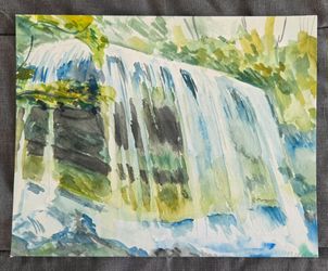 Waterfall painting