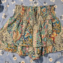 NWOT Boho Chic Skort