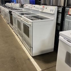 White Glasstop Stove