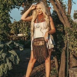 New Leather Cowhide Crossbody Purse