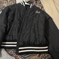 True Religion Black Varsity Jacket 