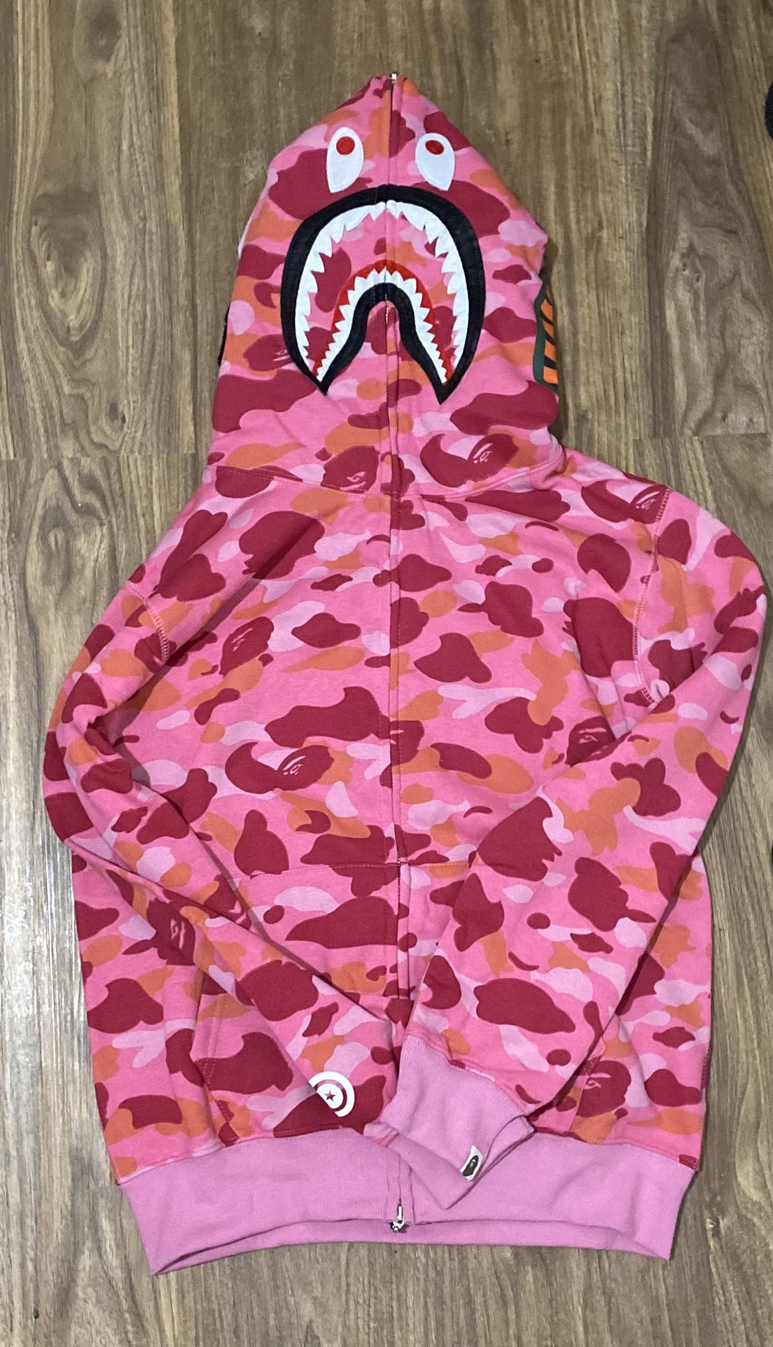 BAPE CAMO DARK PINK HOODIE ( IG: tuffclub_ )