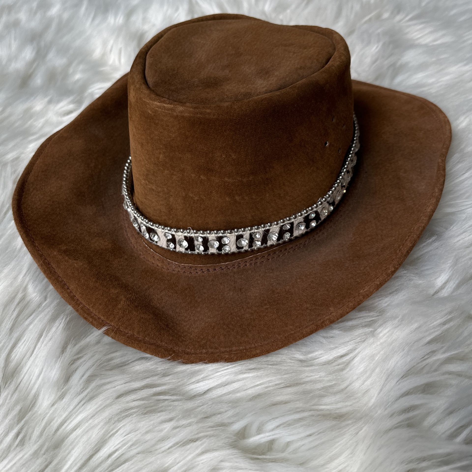 Bling Cowhide Cowboy Hat Band 