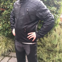 Motorcycle Leather Jacket Vented