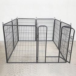 (New in box) $115 Heavy Duty 40” Tall x 32” Wide x 8-Panel Pet Playpen Dog Crate Kennel Exercise Cage Fence Play Pen 