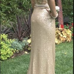 Gold Sequin Dress (XS) 