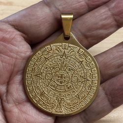 Aztec Calendar Pendant 