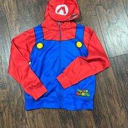 Hoodie Jacket Super Mario - Kids Large