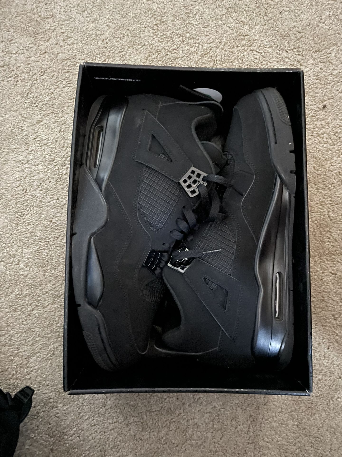 Jordan 4 Black Cat Size 12 Used