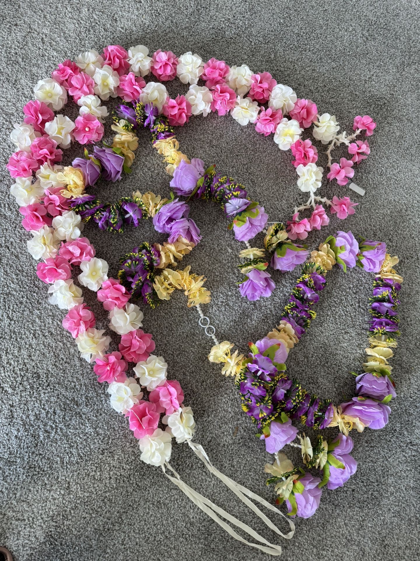 Three new floral hanging garlands, all for $20.