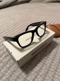Rayban meta wayfarer glasses black clear lenses
