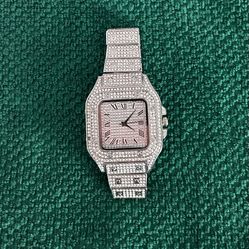 Full Moissanite Bussdown Watch