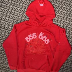 Spider Red 555 Angel Number Hoodie