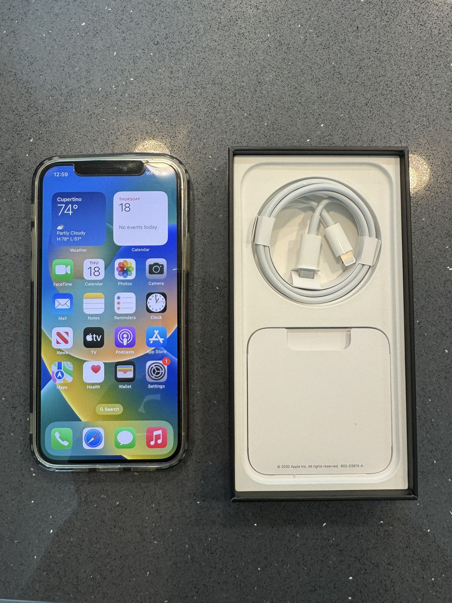Apple iPhone 12 Pro 256gb Silver (unlocked)