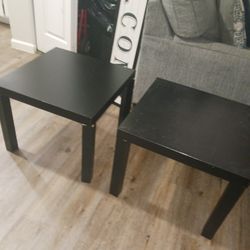 Ebony End Tables 