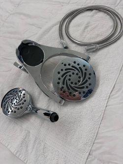Chrome High Pressure Shower Head with Handheld Spray