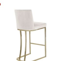 2 high velvet chairs