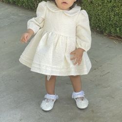 Cream/white Toddler Dress 12-124 Months 
