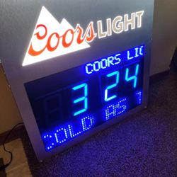 Coors Light Digital Clock 