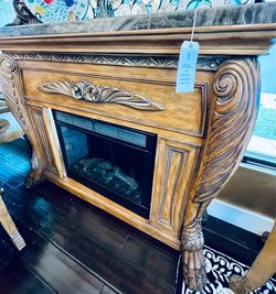 AICO By Michael Amini EDEN Small Fireplace