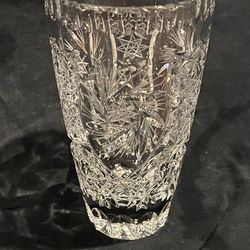Vintage Bohemia crystal vase